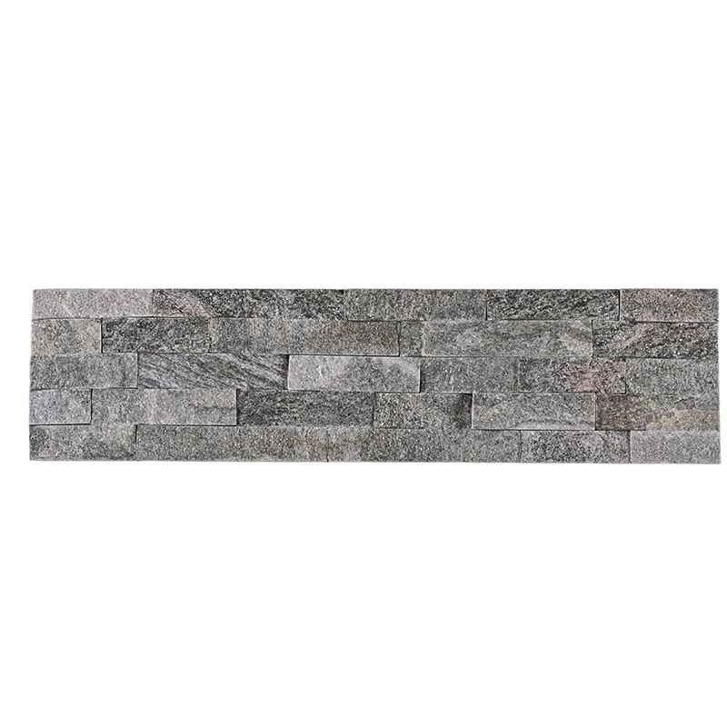 Pink Quartz Stacked Stone Panel