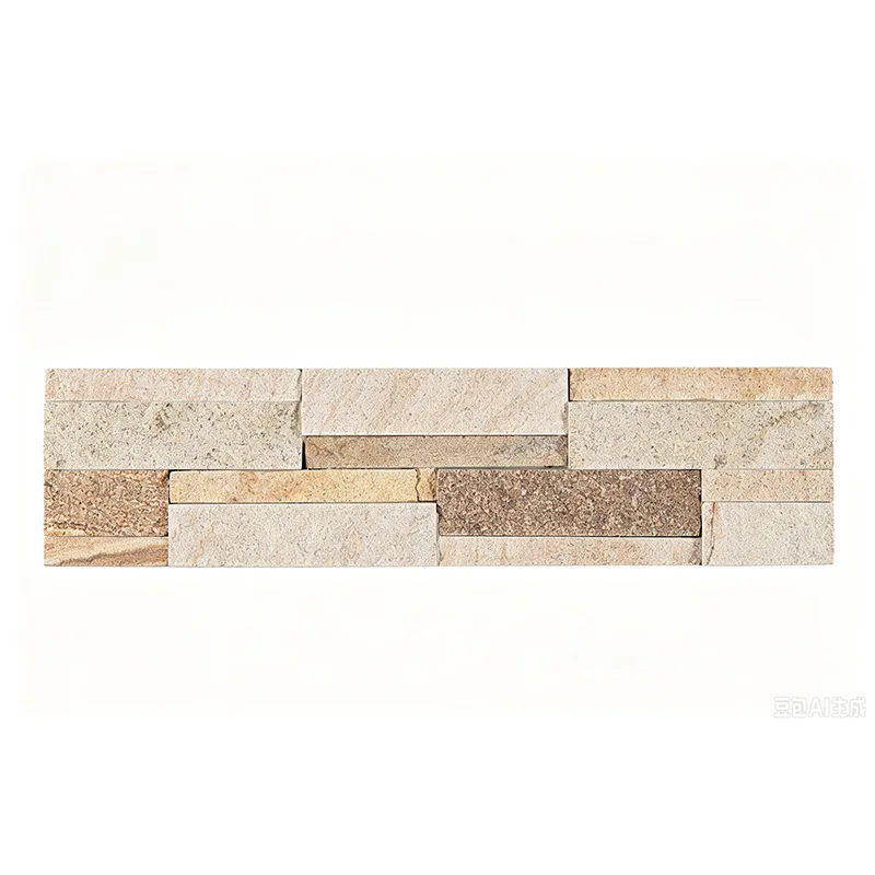 China Yellow Sandstone Stacked Stone Panel
