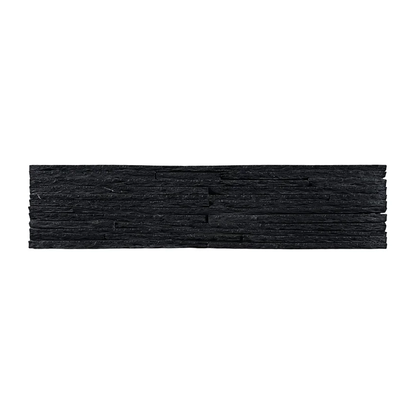 Black Slate with Grooved Surface