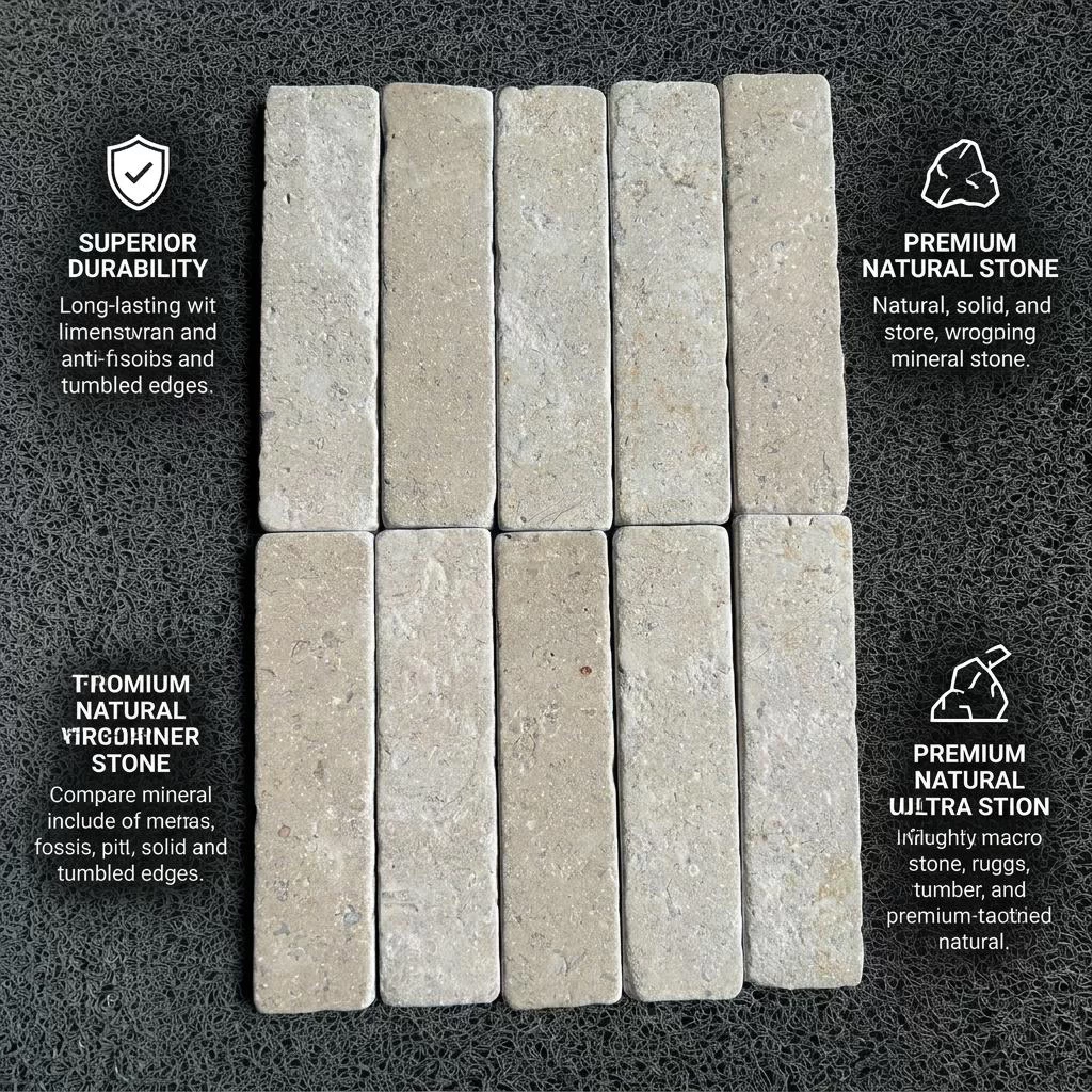Tumbled Natural Limestone Thin Brick Suppliers and Factory in China