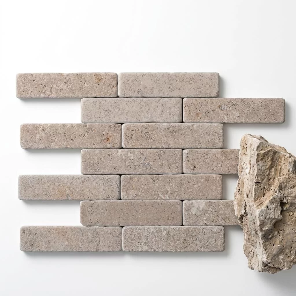 Premium Tumbled Travertine Subway Tiles China Factory Suppliers