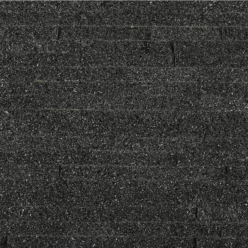 China Black Granite Stacked Stone Panel