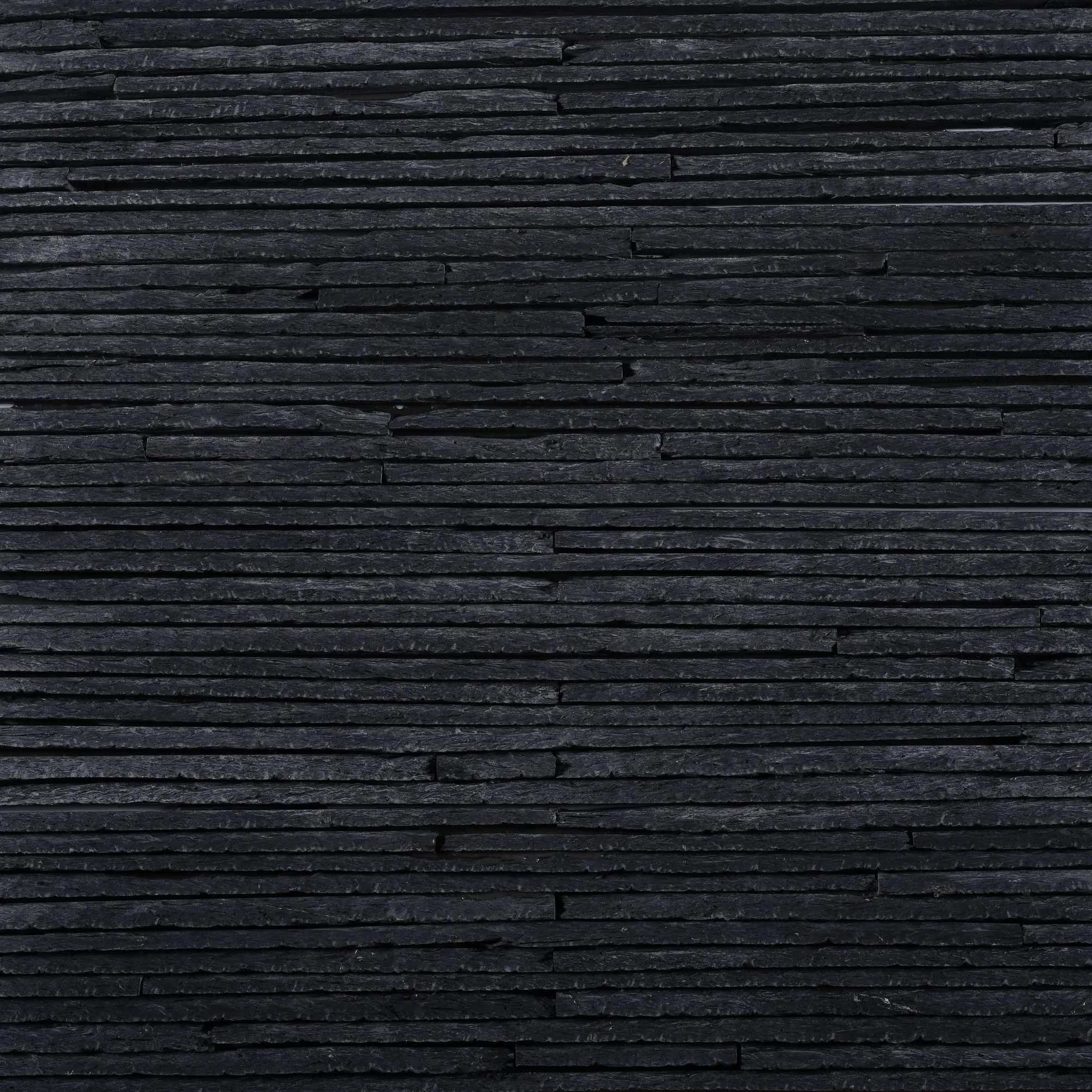 Black Slate with Grooved Surface