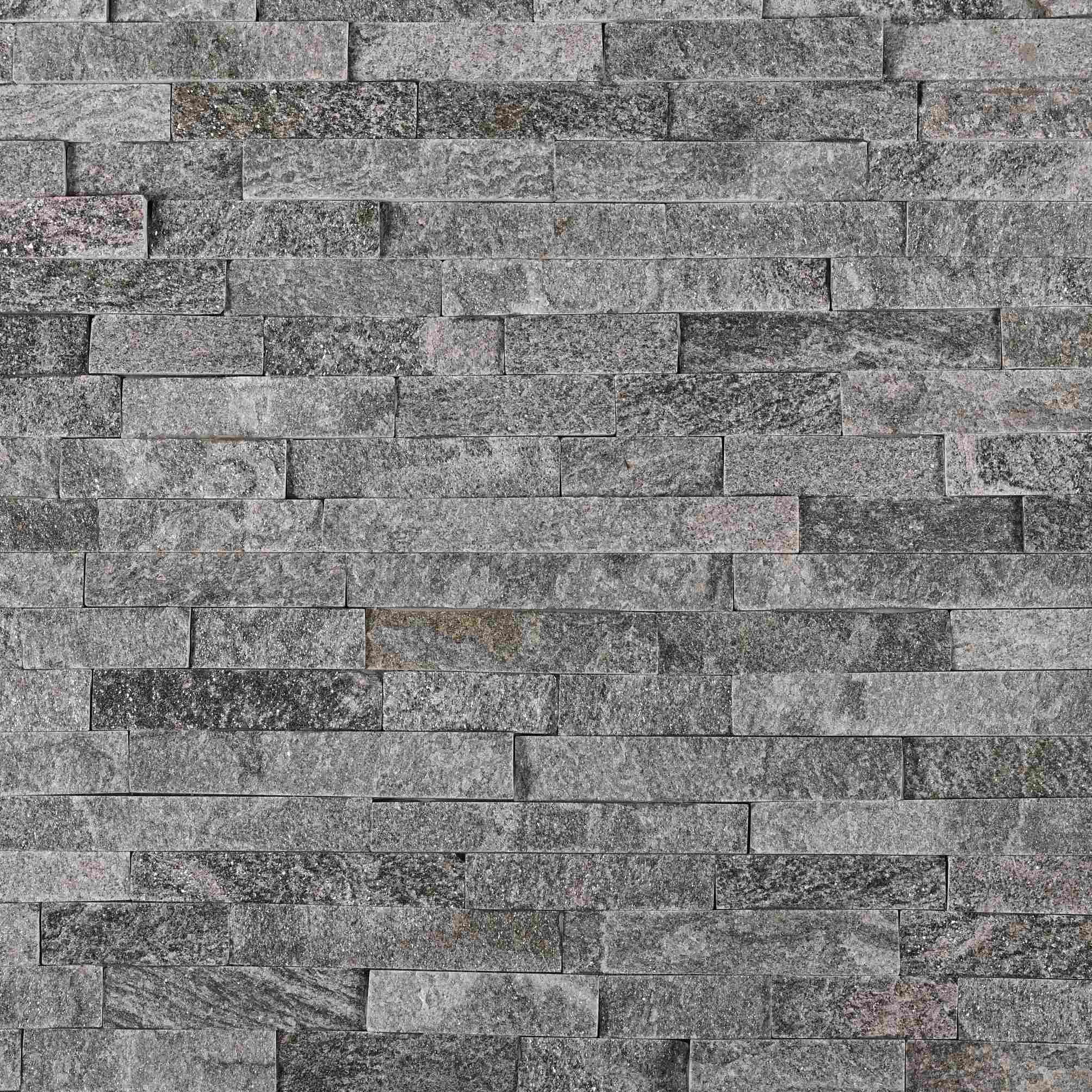 Pink Quartz Stacked Stone Panel