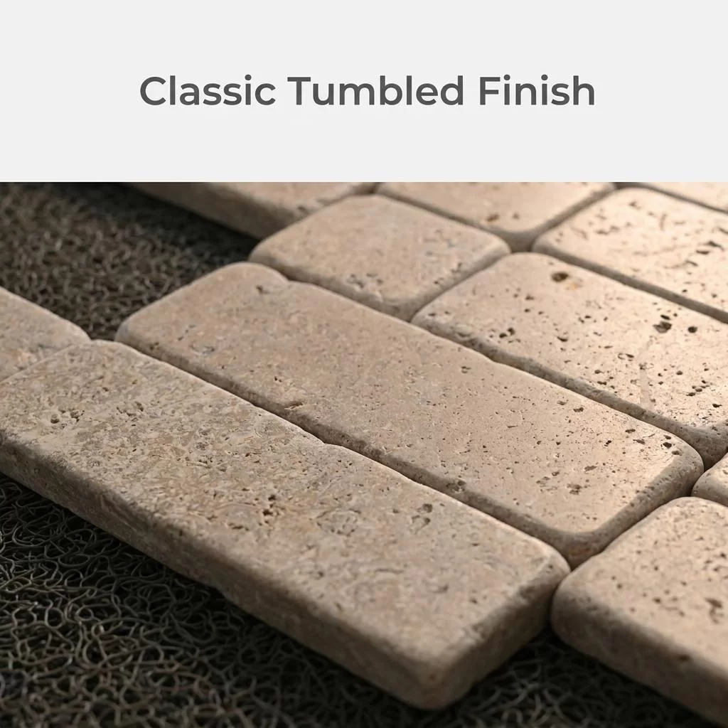 Premium Tumbled Travertine Subway Tiles China Factory Suppliers