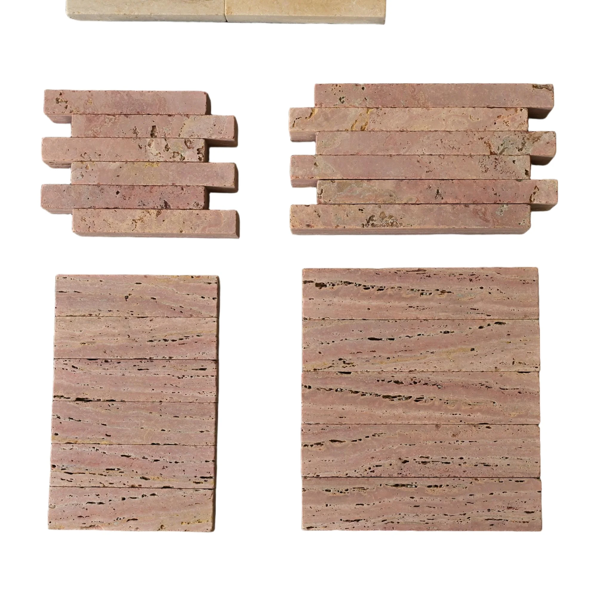 Red Travertine Walling