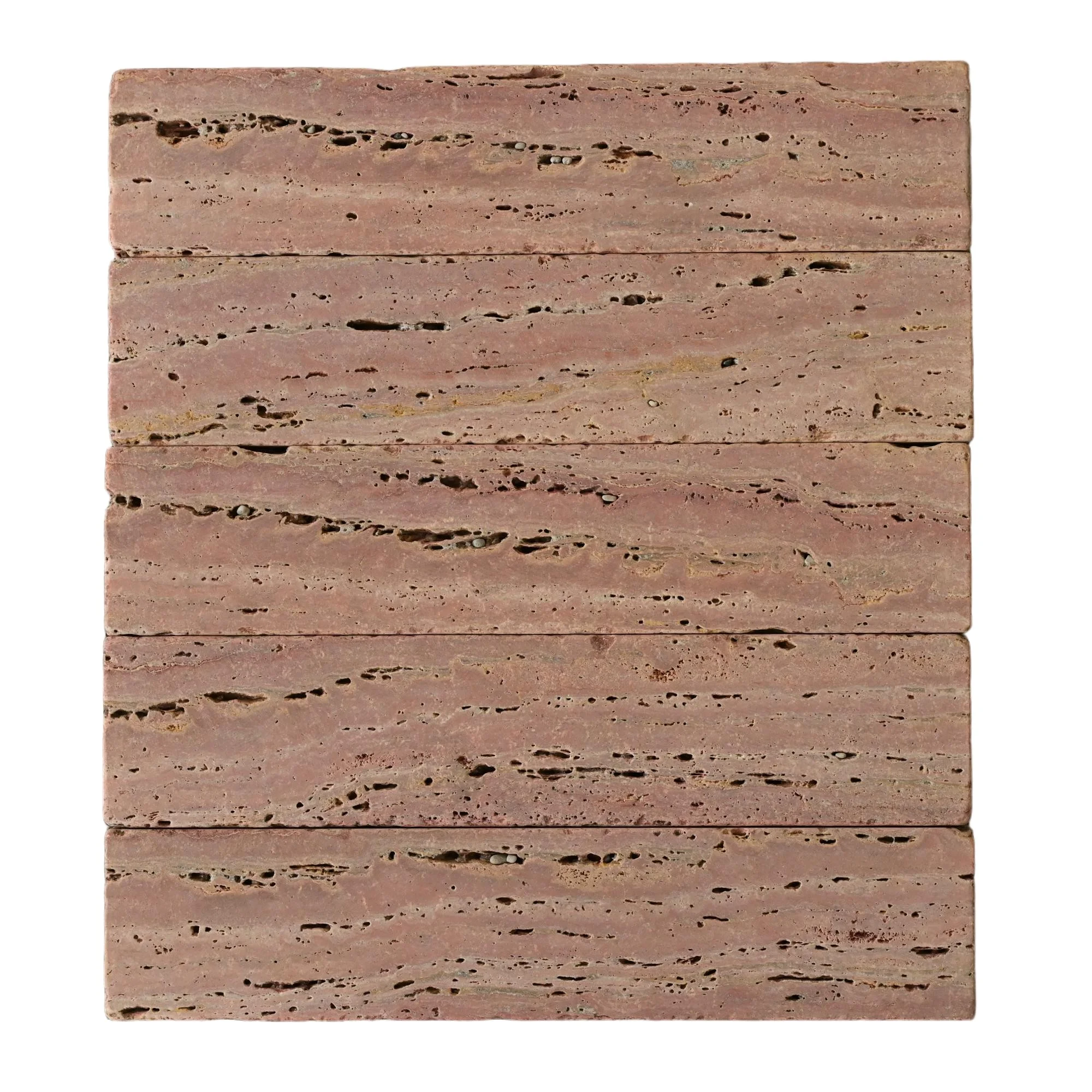 Red Travertine Walling
