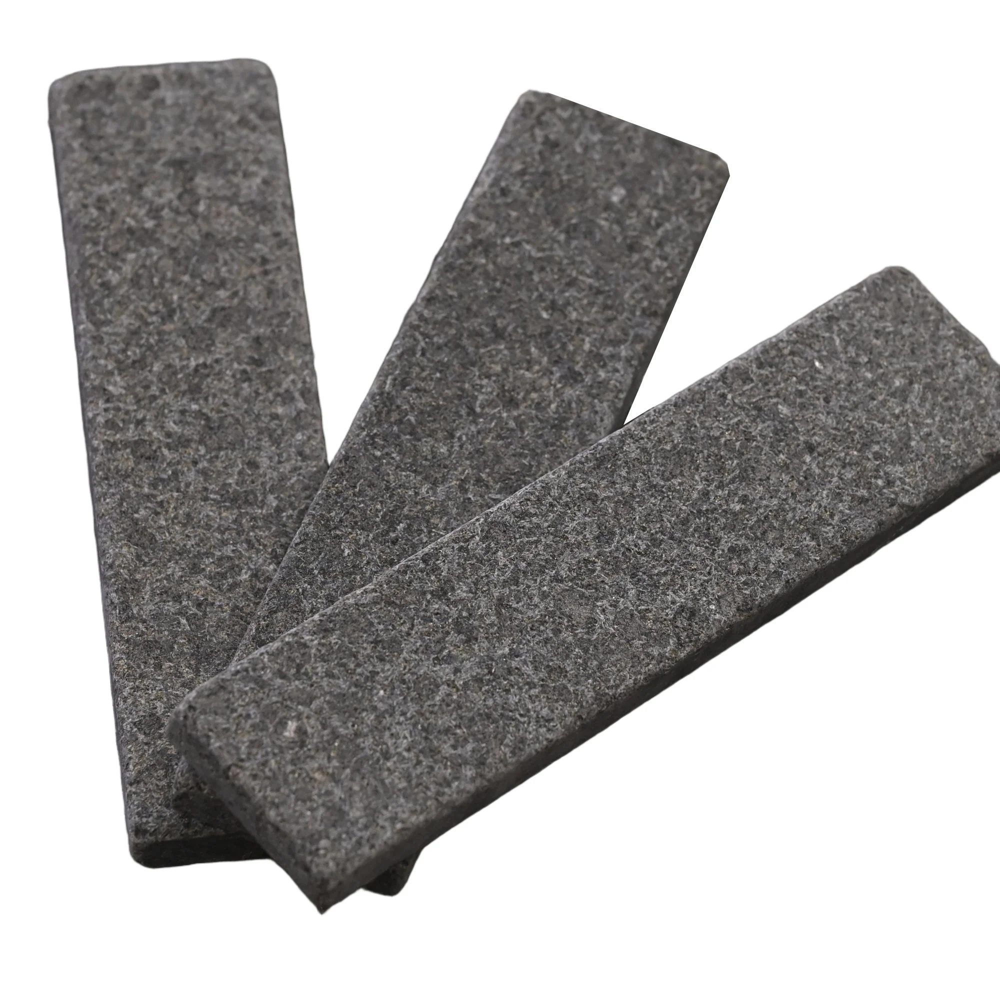 Tumbled Black Basalt Stone Strips
