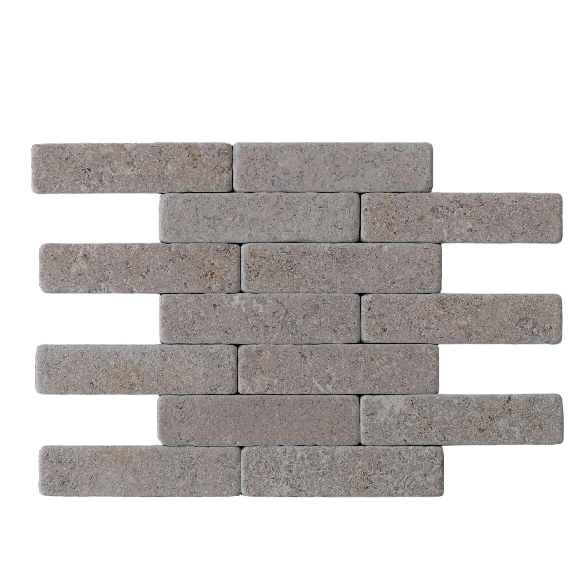 Tumbled Dark Beige Limestone Strips