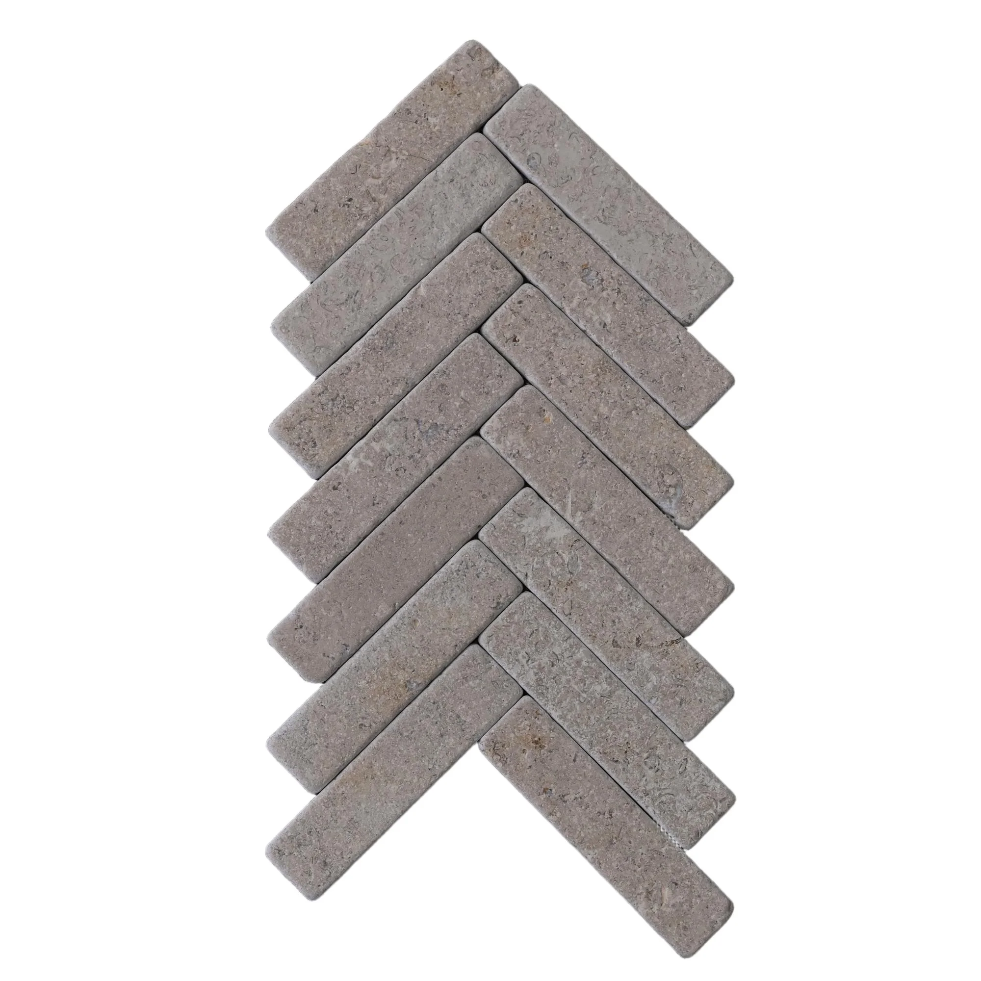 Tumbled Dark Beige Limestone Strips