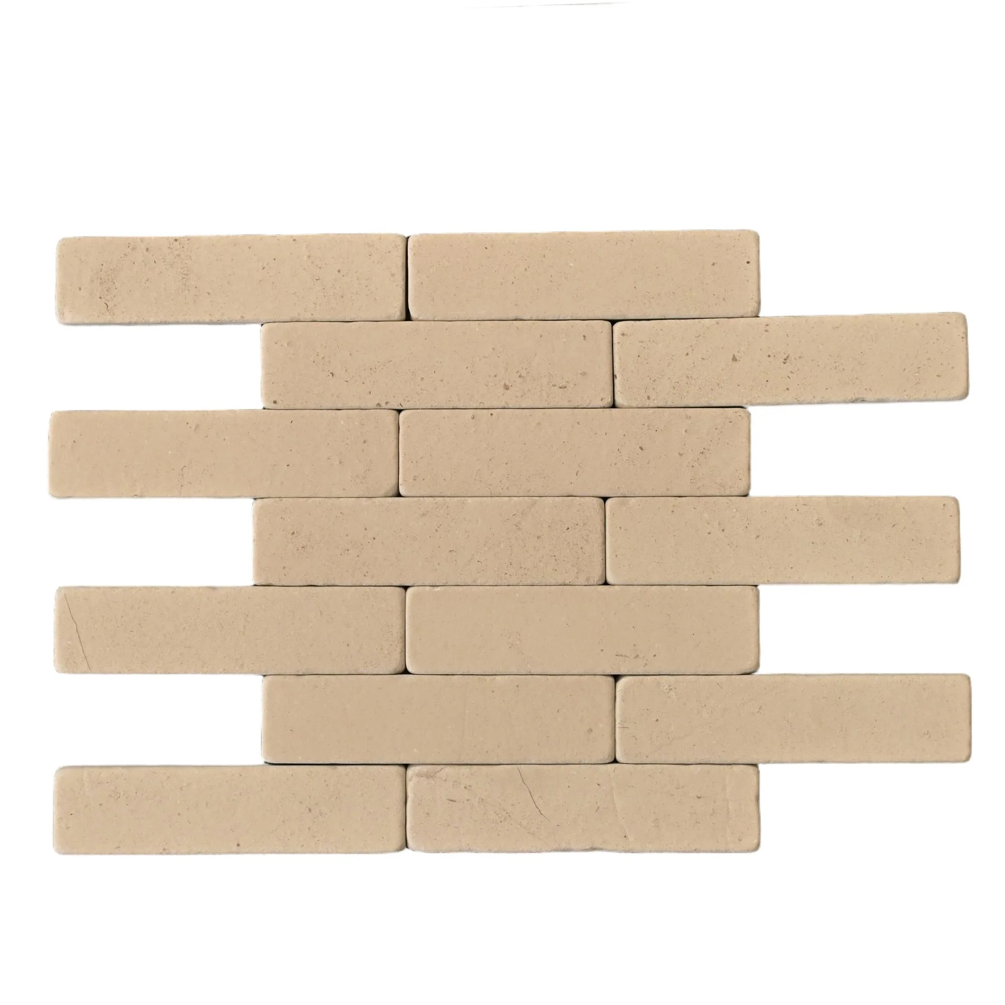 Tumbled Kuli Yellow Stripes Brick