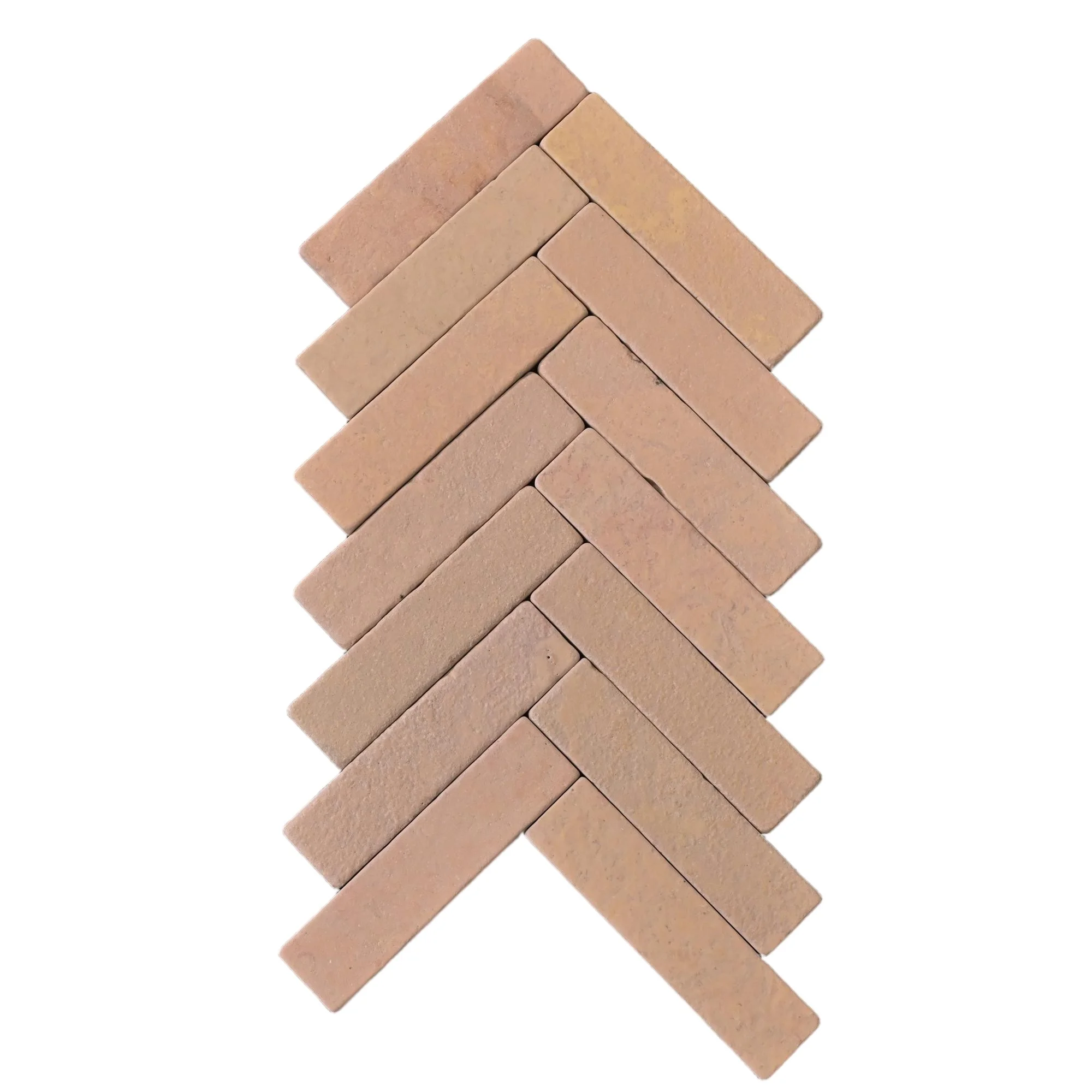 Tumbled Pink Limestone Brick Strips