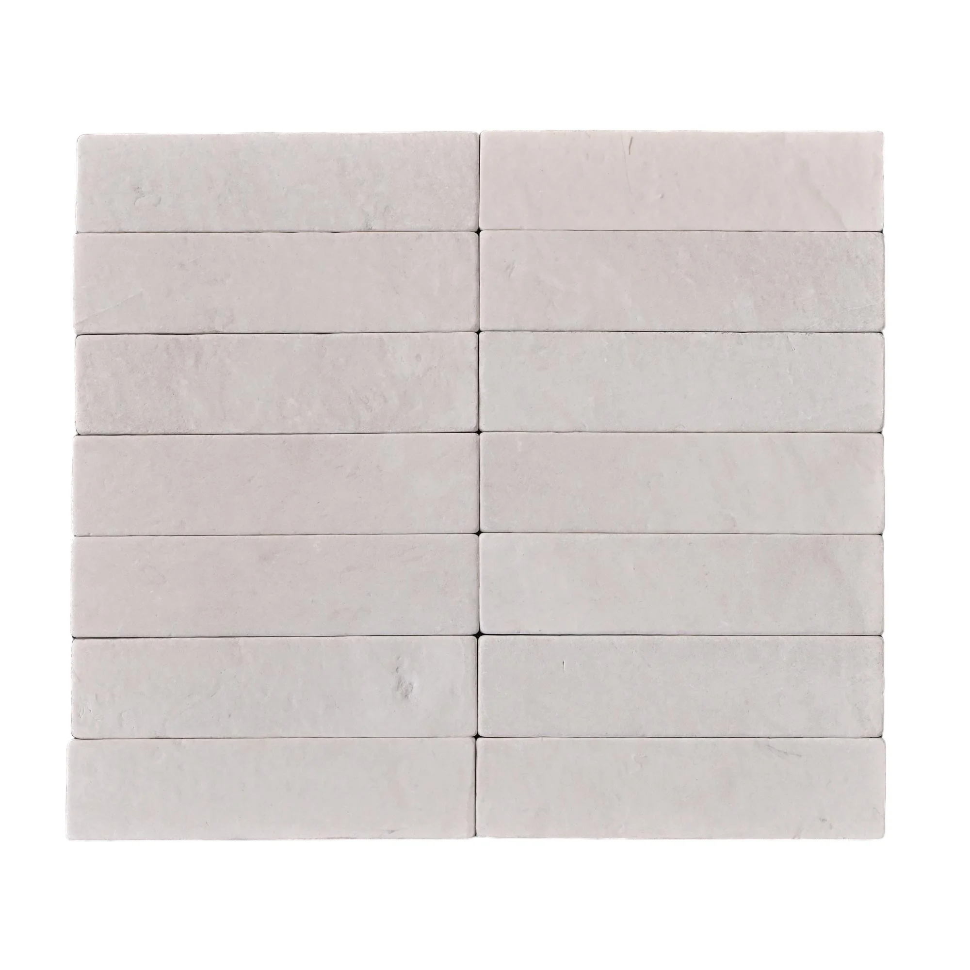 Tumbled Limestone Strip Bricks